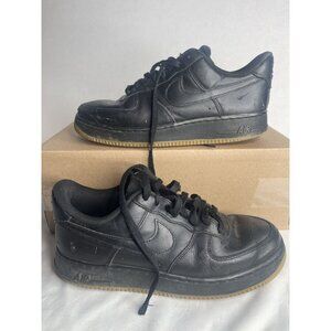 NIKE Air Force 1 Mens Sz 8 Casual‎ Sneakers DZ4404-001 AF1 Black Gum Leather Low